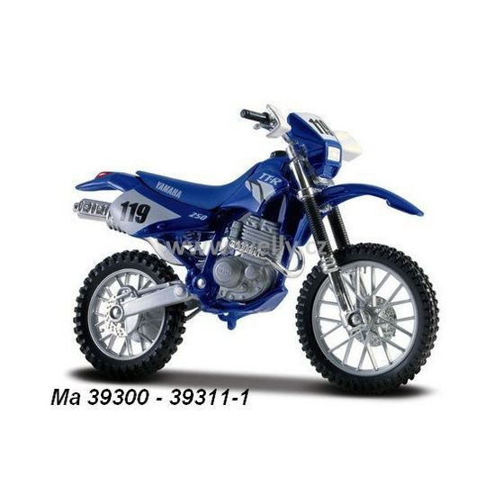 Model Yamaha TT-R 250 1:18 - modrá