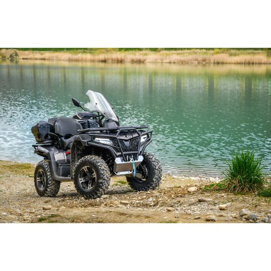 CFMOTO Gladiator X625-A T3b OVERLAND stříbrná - 1 KUS IHNED K ODBĚRU . Pozor akce ! – Přední nárazník + zadní nárazník + plexi nebo oplechování podvozku + zadní kufr Overland