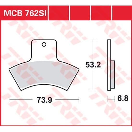 Brzdové destičky MCB762SI
