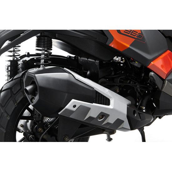 DT X 350i ABS - černá matná / oranžová