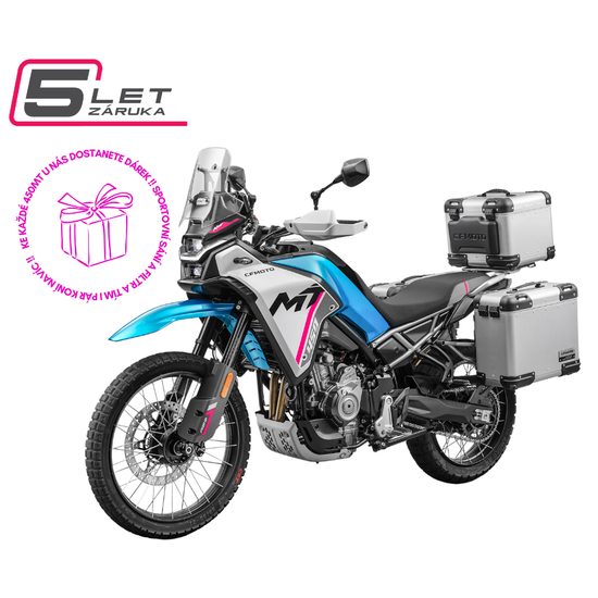 CFMOTO 450MT-RX - Zephyr Blue / modrá/bílá model 2025 + DÁREK 2 kusy IHNED K ODBĚRU ! Všechno příslušenství ihned skladem a můžeme Vám ho ihned namontovat .