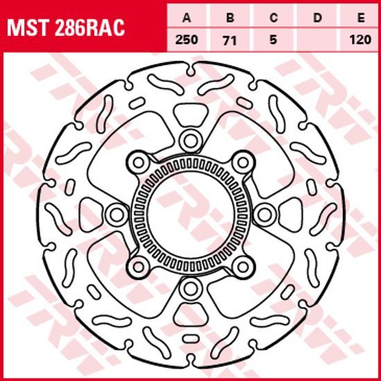 Brzdový kotouč MST286RAC