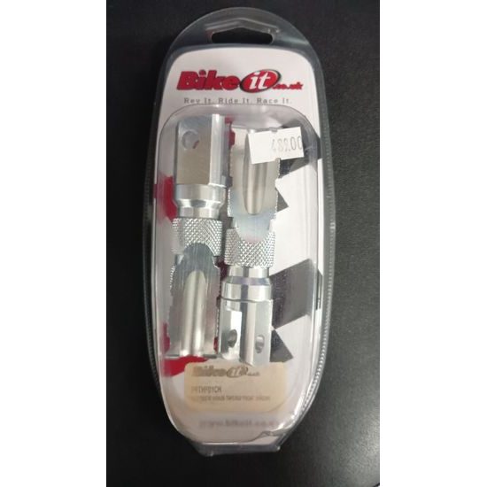 Bike It zúžené stupačky řidiče, Honda, chromové, poslední pár!