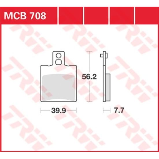 Brzdové destičky MCB708