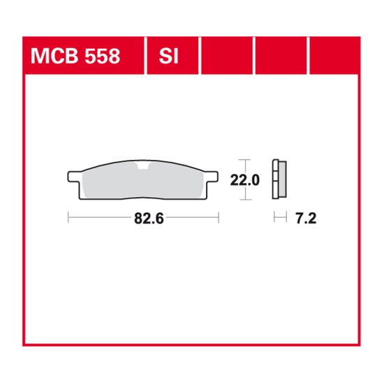 Brzdové destičky MCB558
