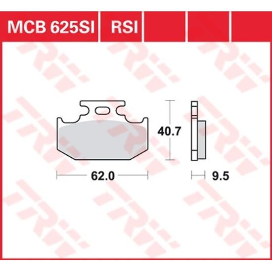Brzdové destičky MCB625RSI