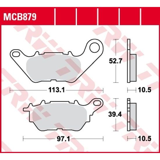 Brzdové destičky MCB879