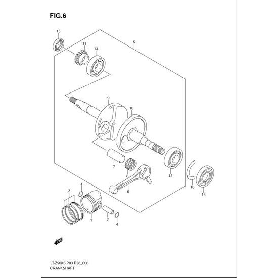 Ložisko klikové hřídele