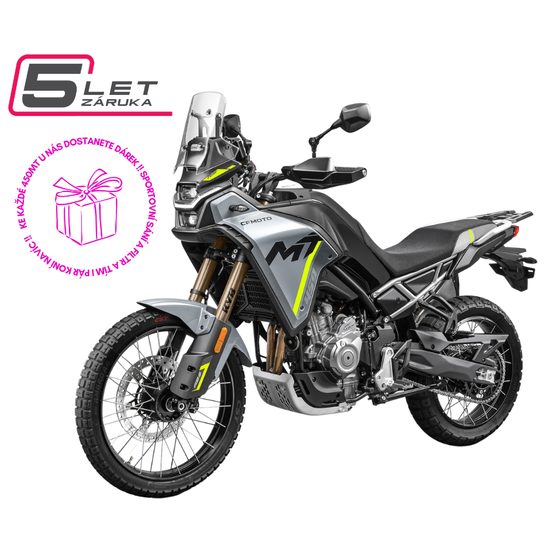 CFMOTO 450MT-R, Tundra Grey / Šedá model 2025 + DÁREK 2 kusy IHNED K ODBĚRU ! Všechno příslušenství ihned skladem a můžeme Vám ho ihned namontovat .