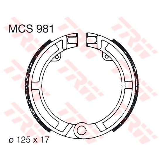 Brzdové pakny MCS981