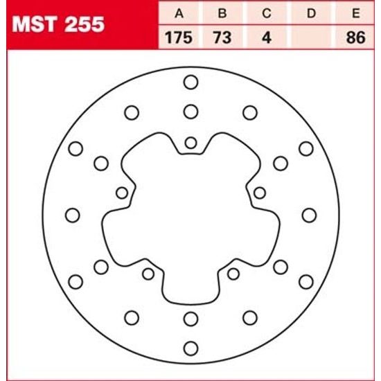 Brzdový kotouč MST255