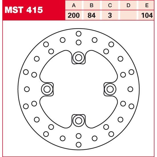 Brzdový kotouč MST415