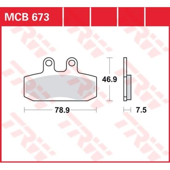 Brzdové destičky MCB673