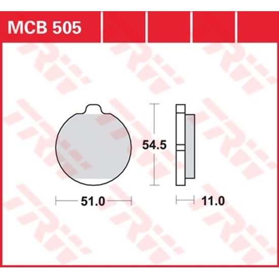 Brzdové destičky MCB505