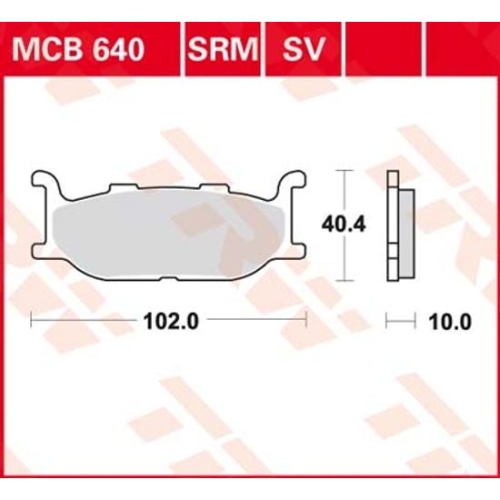 Brzdové destičky MCB640SRM