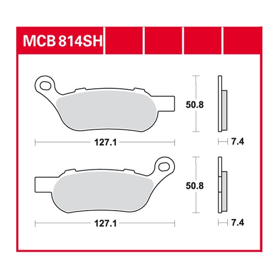 Brzdové destičky MCB814SH