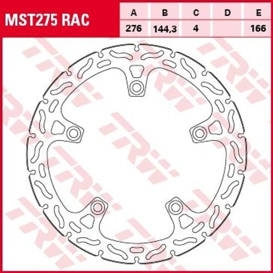 RACING Brzdový kotouč MST275RAC
