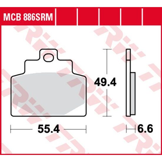 Brzdové destičky MCB886SRM