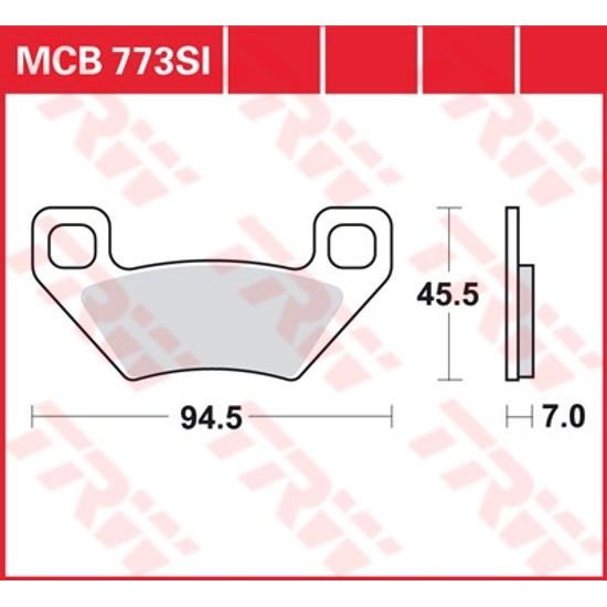 Brzdové destičky MCB773SI