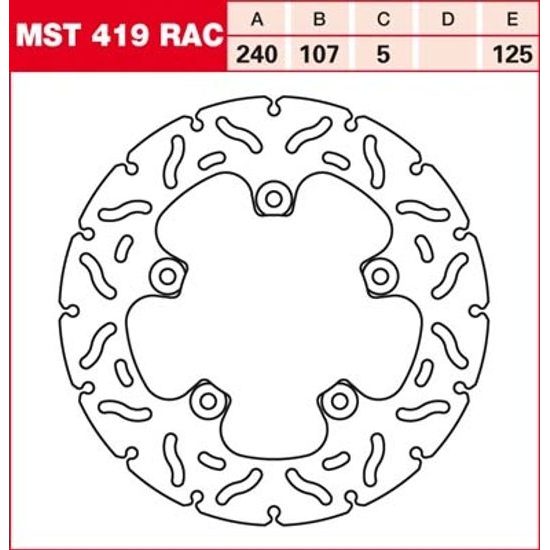 Brzdový kotouč MST419RAC