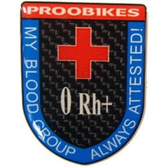 Plastická samolepka- krevní skupina, anglicky