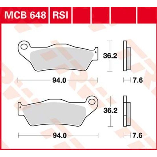 Brzdové destičky MCB648SRM