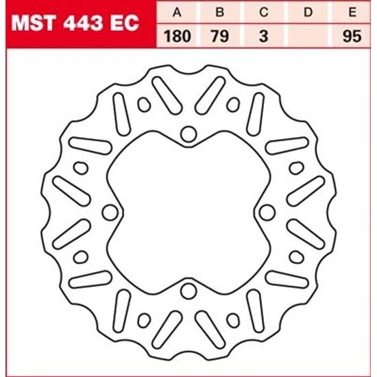 Brzdový kotouč MST443EC