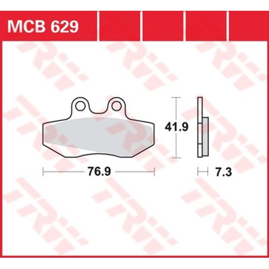 Brzdové destičky MCB629