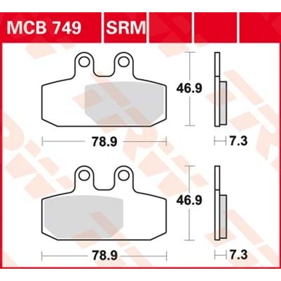 Brzdové destičky MCB749SRM