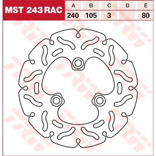 RACING Brzdový kotouč MST243RAC