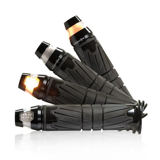 LED blinkry Conic do konců řídítek, homologované