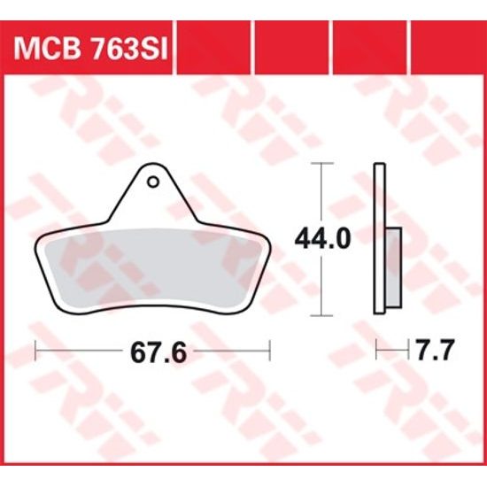 Brzdové destičky MCB763SI