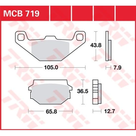Brzdové destičky MCB719