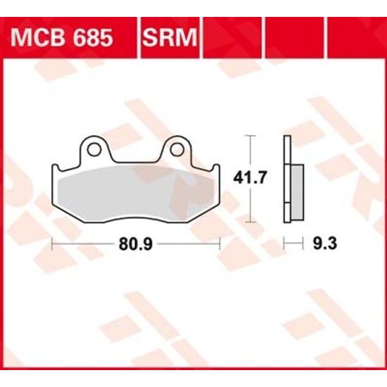 Brzdové destičky MCB685SRM