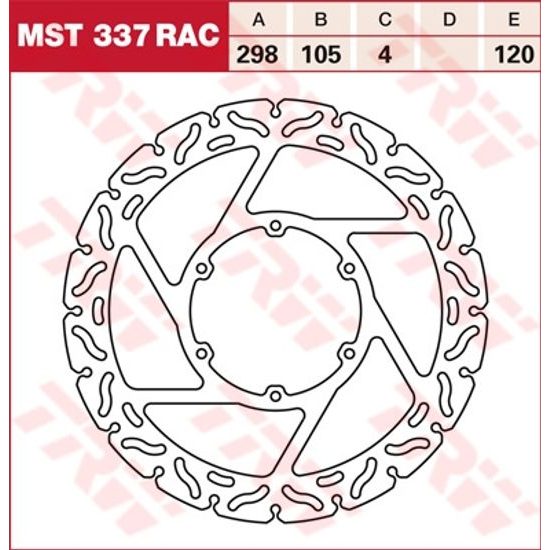 RACING Brzdový kotouč MST337RAC