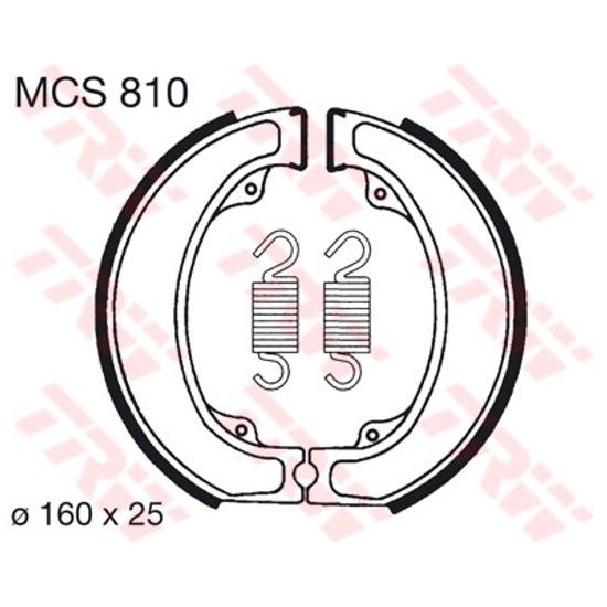 Brzdové pakny MCS810