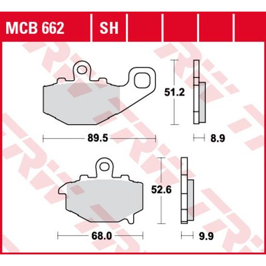 Brzdové destičky MCB662SH