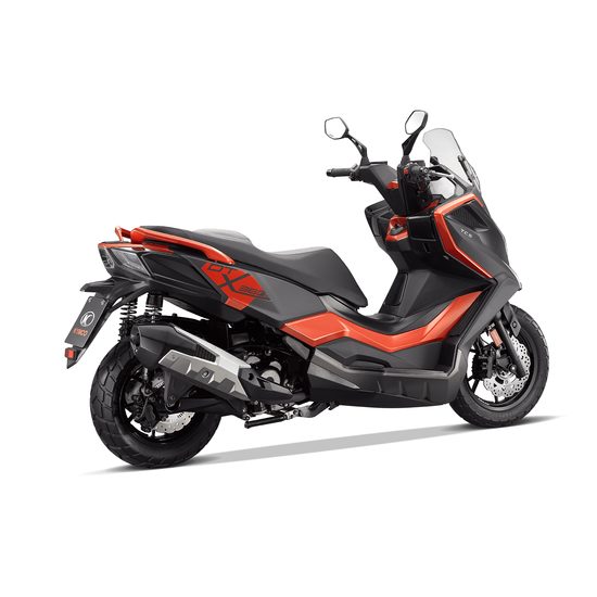 DT X 350i ABS - černá matná / oranžová