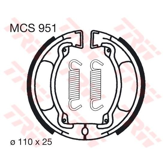 Brzdové pakny MCS951