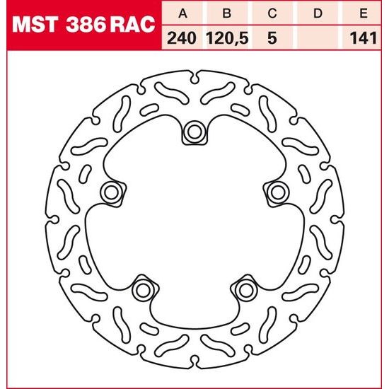Brzdový kotouč MST386RAC