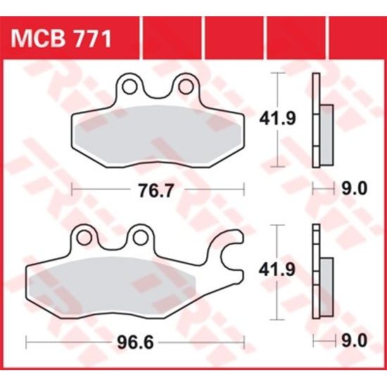 Brzdové destičky MCB771