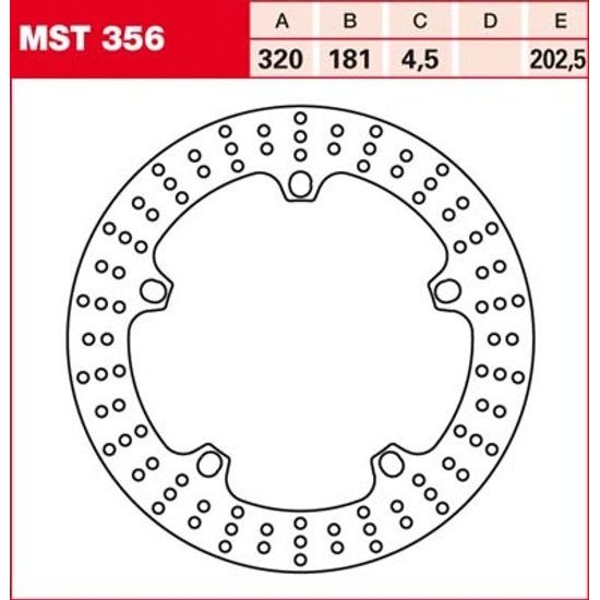 Brzdový kotouč MST356