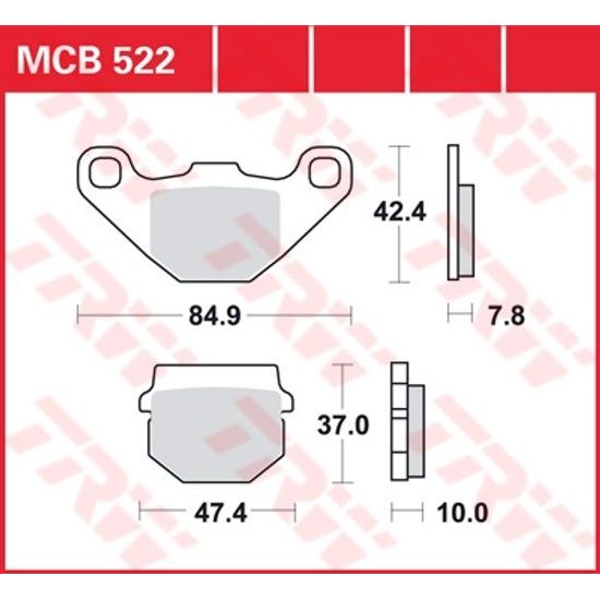 Brzdové destičky MCB522