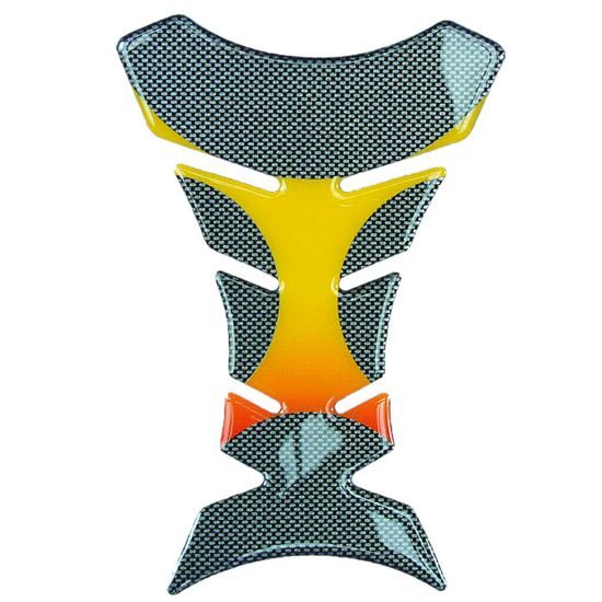 Tankpad METEOR karbon/ žlutý