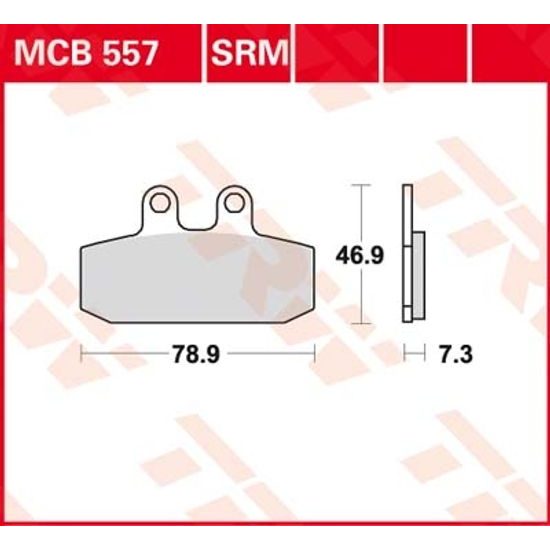 Brzdové destičky MCB557SRM