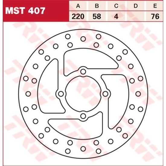 Brzdový kotouč MST407