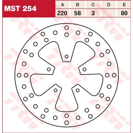Brzdový kotouč MST254