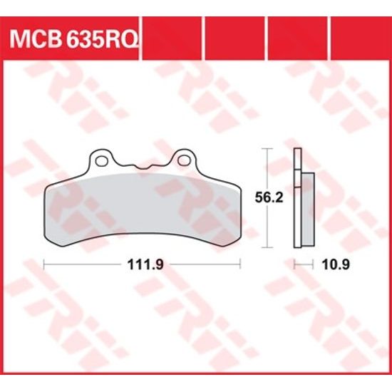 Brzdové destičky MCB635RQ