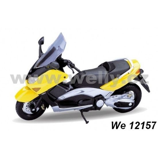 Model YAMAHA 2001 XP 500 TMax -žlutá 1:18