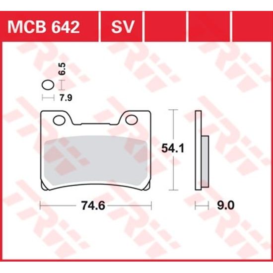 Brzdové destičky MCB642